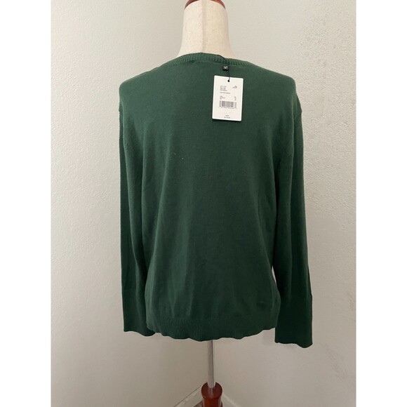 Gibson & Latimer Womens Green Crewneck Long Sleeve Sweater Size XL NWT $119 MSRP - Picture 2 of 7